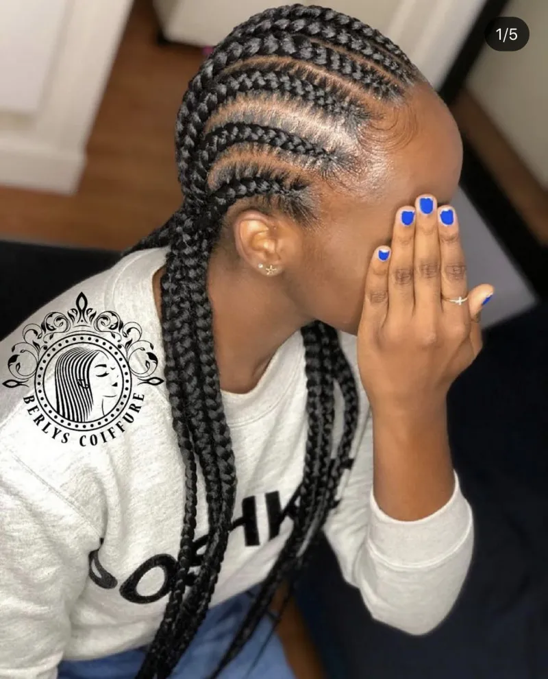 Tresse classique réalisée par Rizia Neves à Valence – style traditionnel